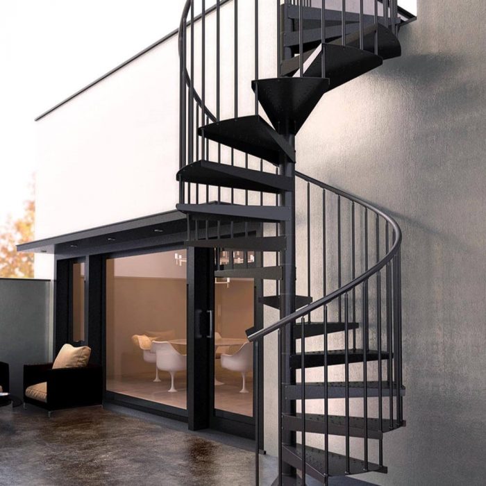 Urban F20ZV Painted and Galvanised Spiral Stair